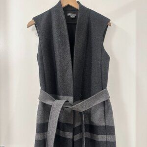 Vince Womens Gray Wool Vest US XS | S
